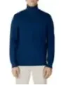 Blauer Rollkragenpullover für Herren