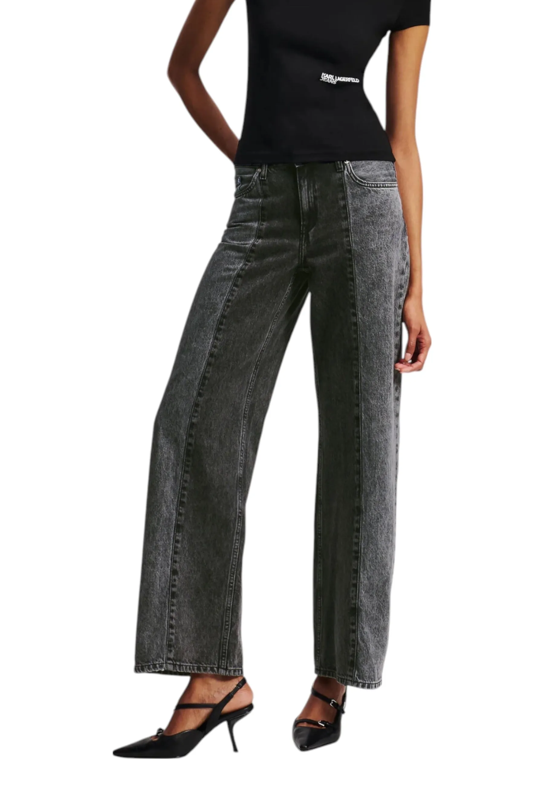 Damen Jeans Schwarz 488392