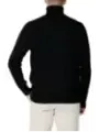 Schwarzer Rollkragenpullover, Herrenmode, lässig