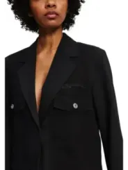 Karl Lagerfeld Jeans Damen Kostümjacken Schwarz