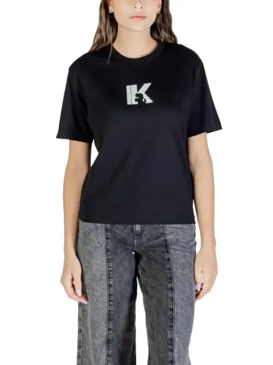 Karl Lagerfeld Jeans Damen T-Shirt Schwarz | online kaufen