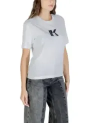 Karl Lagerfeld Jeans Damen T-Shirt Weiß | online kaufen