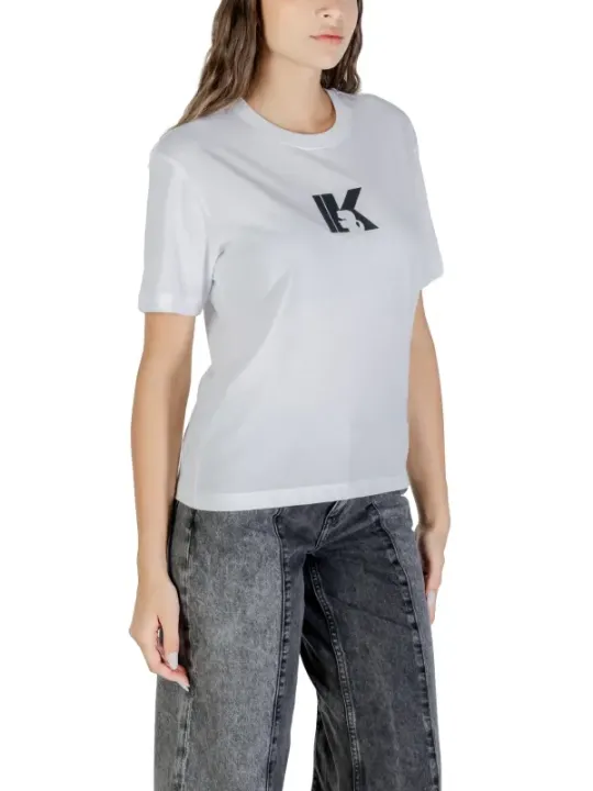 Karl Lagerfeld Jeans Damen T-Shirt Weiß | online kaufen