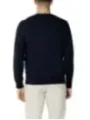 Navyblauer Baumwollpullover mit Rundhalsausschnitt
