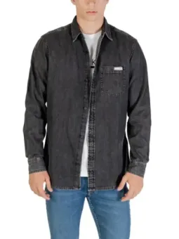 Calvin Klein Jeans Herren Hemd Schwarz mieten - Flex-Fashion