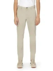 Beige Borghese Sport Hose schlank geschnitten