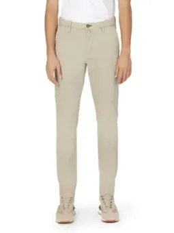 Beige Borghese Sport Hose schlank geschnitten