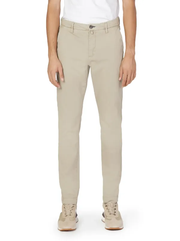 Beige Borghese Sport Hose schlank geschnitten