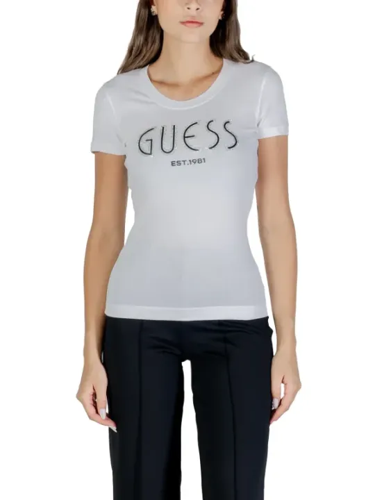 Guess Damen T-Shirt Weiß | online kaufen