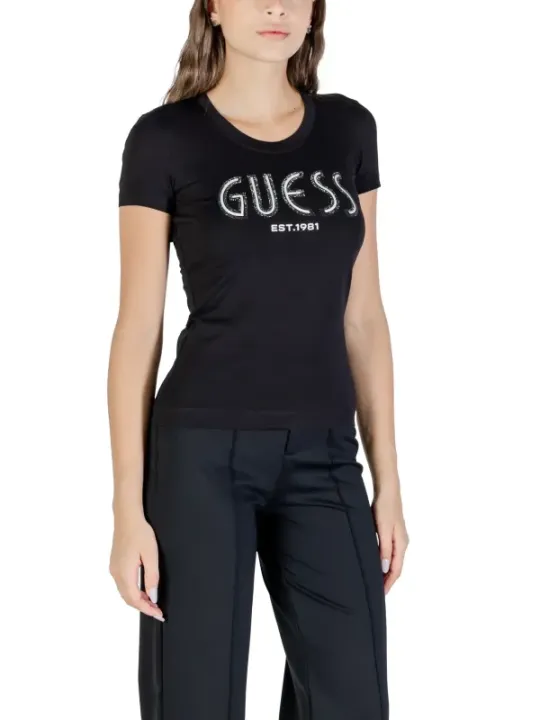 Guess Damen T-Shirt Schwarz | online kaufen