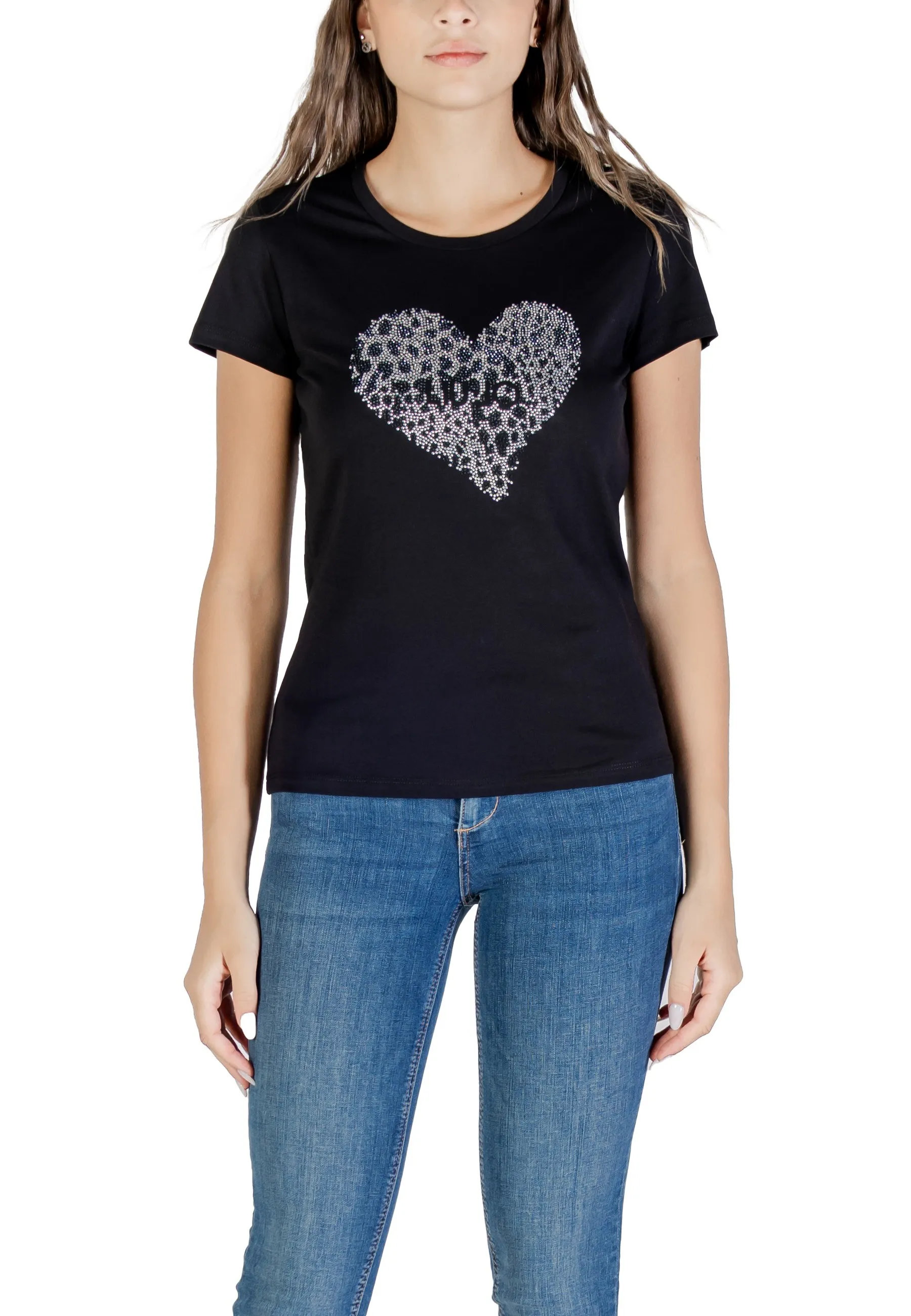 Liu Jo Damen T-Shirt Schwarz 488275