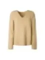 Beiger V-Ausschnitt Wollpullover Pepe Jeans
