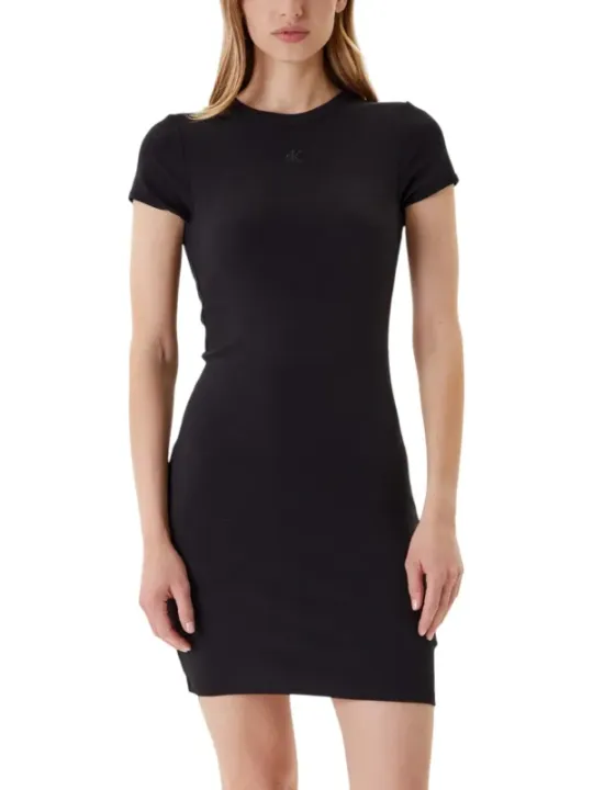 Calvin Klein Jeans Damen Kleid Schwarz | online kaufen