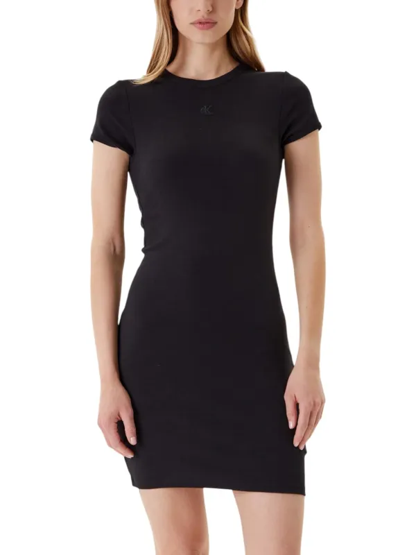 Calvin Klein Jeans Damen Kleid Schwarz | online kaufen