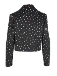 Love Moschino gemustertes schwarzes Blazer
