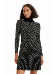 Desigual Kleid mit Zickzackmuster