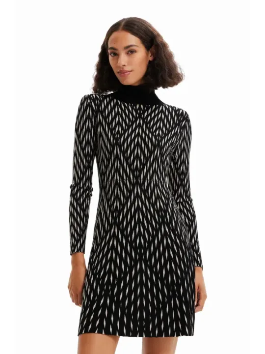 Desigual Kleid mit Zickzackmuster