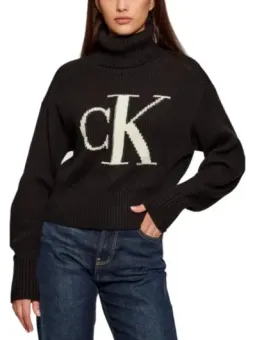 Calvin Klein Jeans Damen Pullover Schwarz | online kaufen