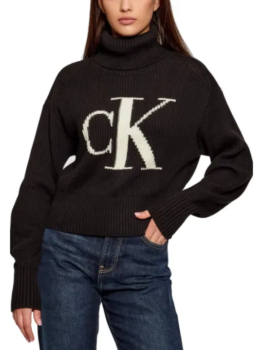 Calvin Klein Jeans Damen Pullover Schwarz | online kaufen