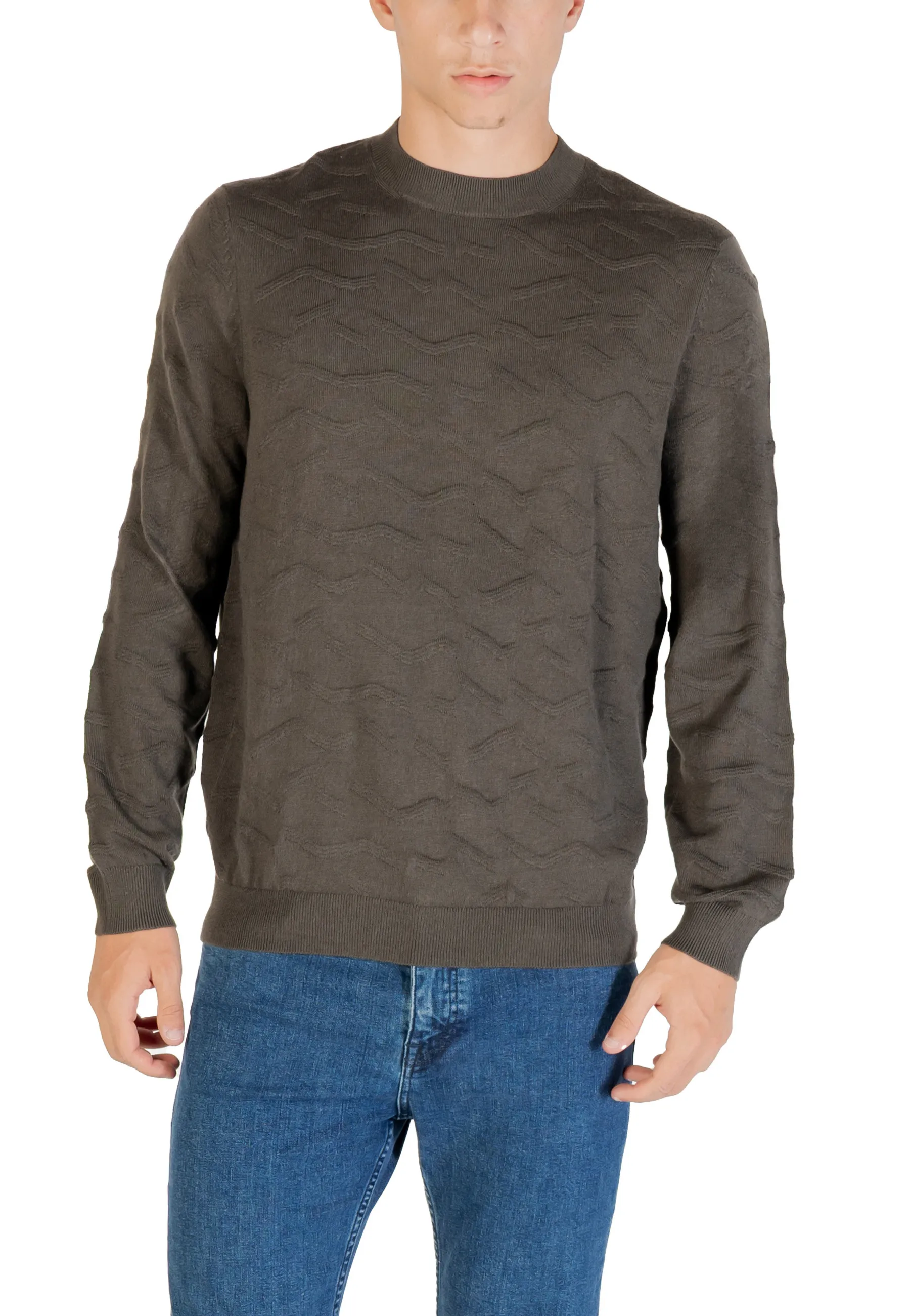 Herren Pullover Braun 489761