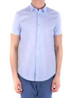 Armani Jeans Herren Hemd Azurblau | online kaufen