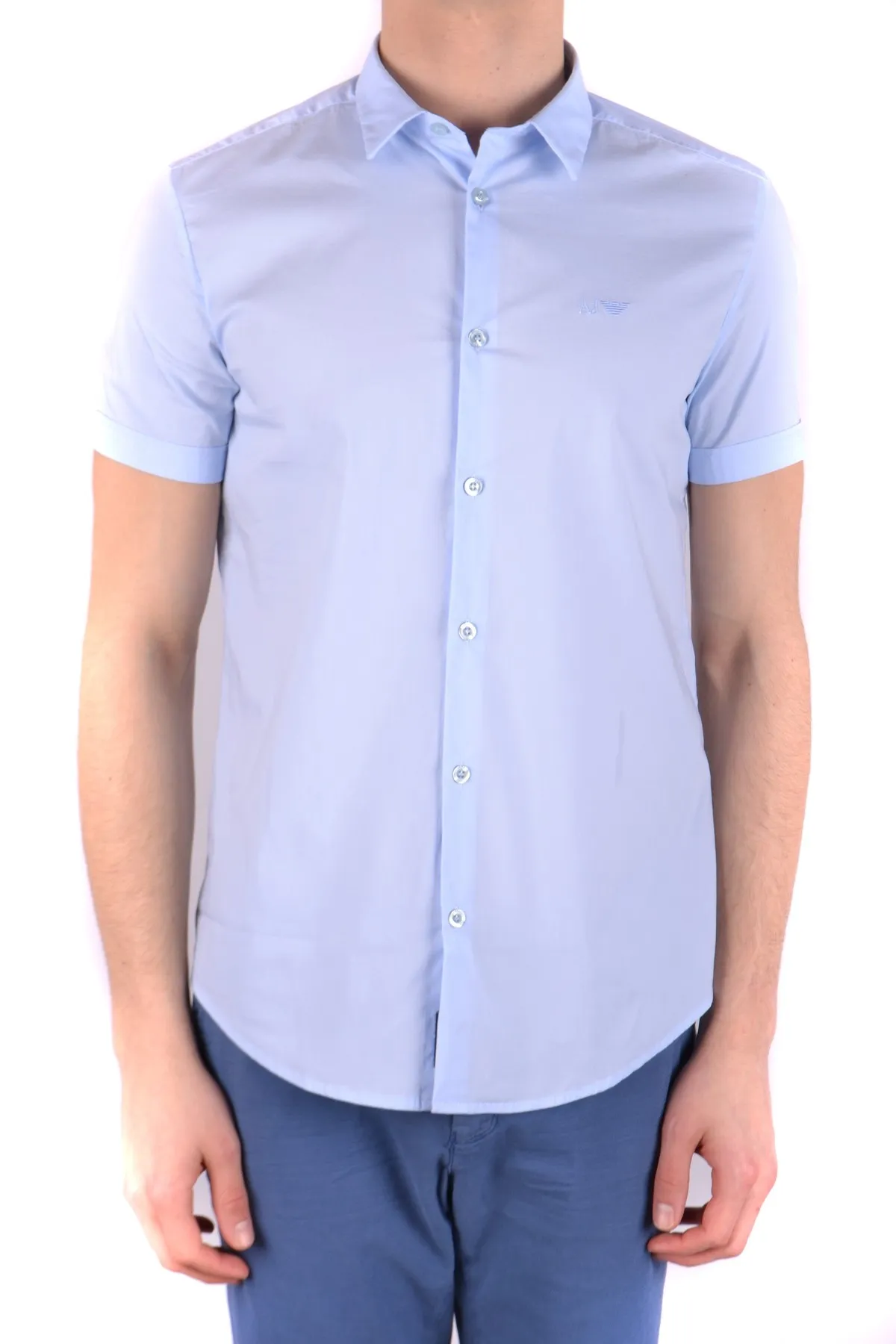 Herren Hemd Azurblau 489362