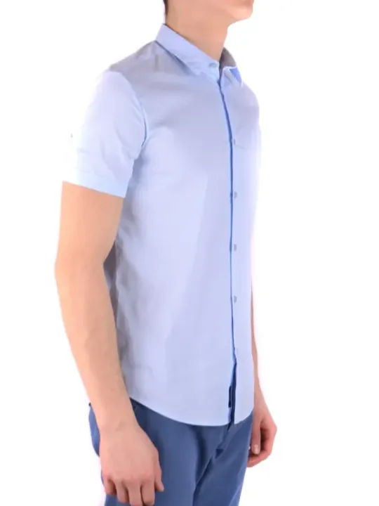 Armani Jeans Herren Hemd Azurblau | online kaufen