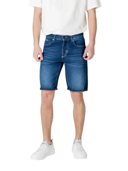 Helle blaue Herren Denim-Shorts