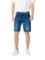 Helle blaue Herren Denim-Shorts