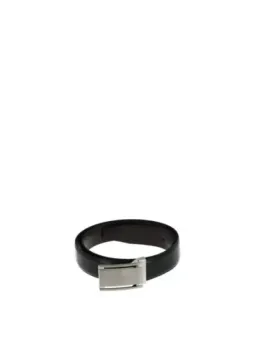 Schlanker Ungaro Ledergürtel mit silberner Schnalle