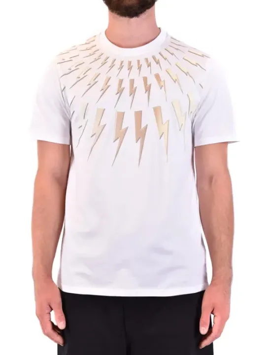 Neil Barrett Herren T-Shirt Weiß | online kaufen
