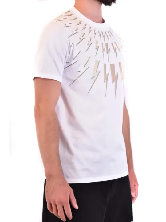 Neil Barrett Herren T-Shirt Weiß | online kaufen