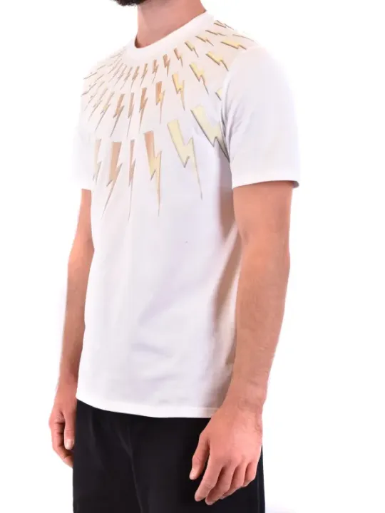 Neil Barrett Herren T-Shirt Weiß | online kaufen