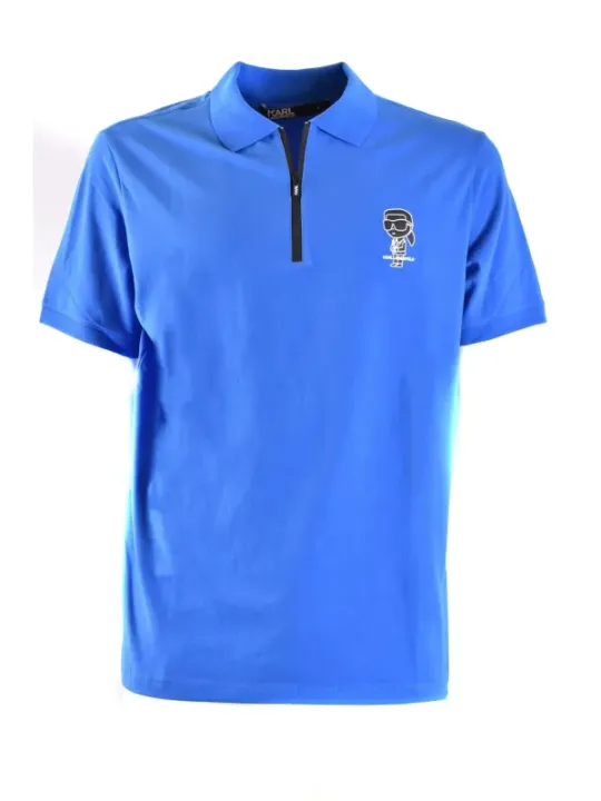 Karl Lagerfeld Herren Polo Blau | online kaufen