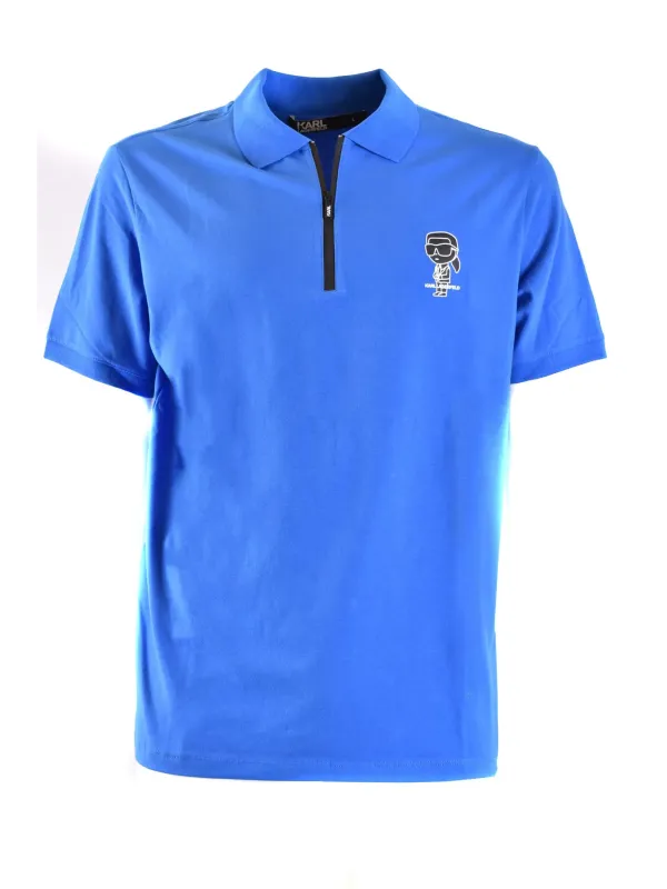 Karl Lagerfeld Herren Polo Blau | online kaufen