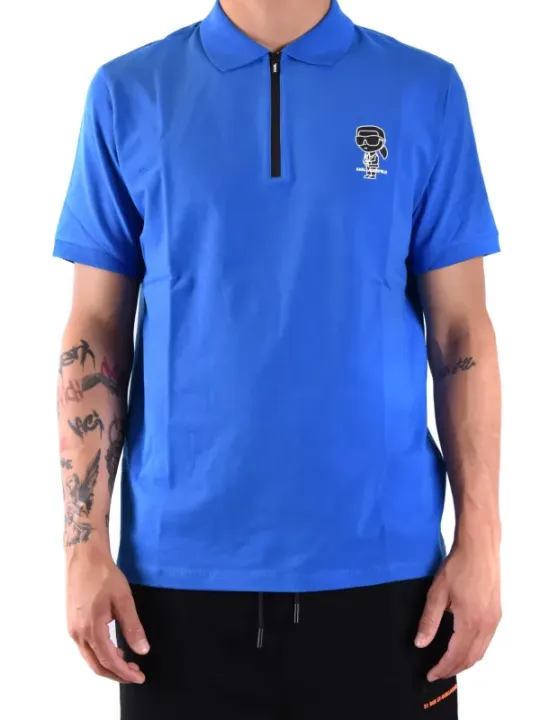 Karl Lagerfeld Herren Polo Blau | online kaufen