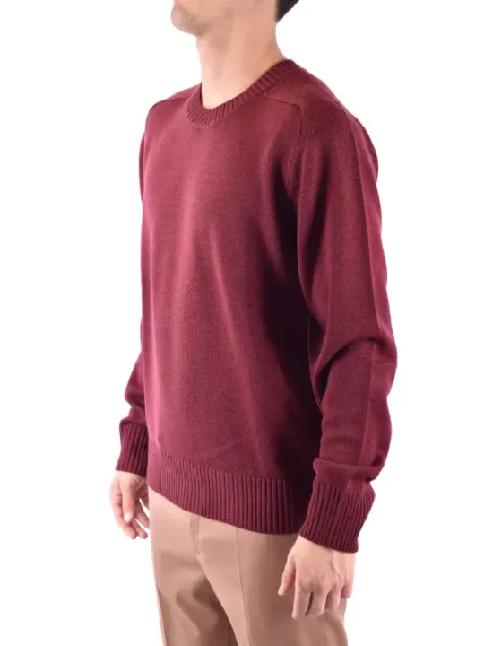 Paolo Pecora Herren Pullover Bordeaux | online kaufen