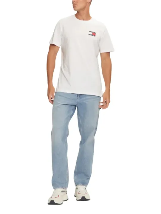 Tommy Hilfiger Jeans Herren T-Shirt Weiß | online kaufen