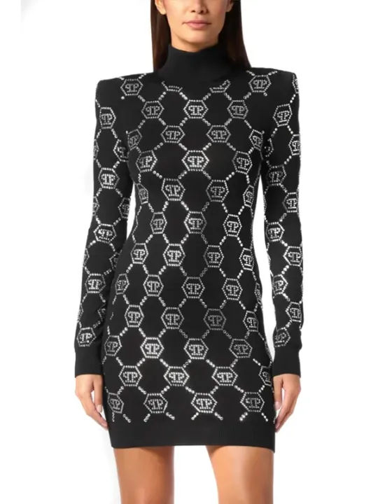 Philipp Plein Damen Kleid Schwarz | online kaufen
