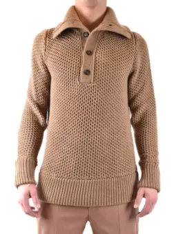 Paolo Pecora Herren Pullover Kamelhaarfarben | online kaufen