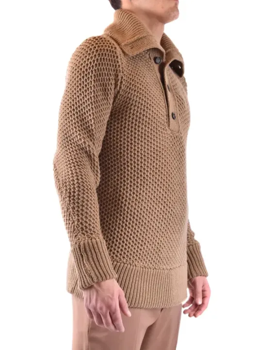 Paolo Pecora Herren Pullover Kamelhaarfarben | online kaufen