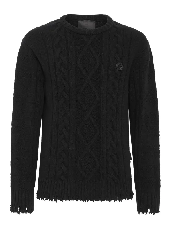 Philipp Plein Herren Pullover Schwarz | online kaufen