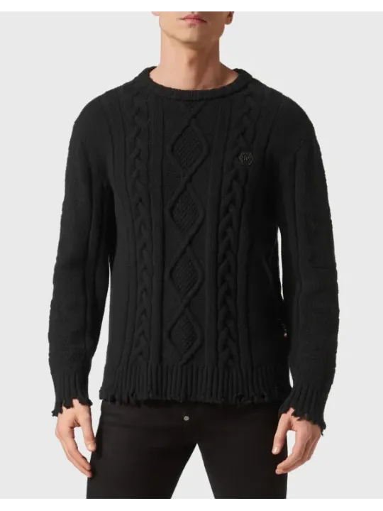 Philipp Plein Herren Pullover Schwarz | online kaufen