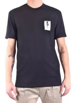 Neil Barrett Herren T-Shirt Schwarz | online kaufen