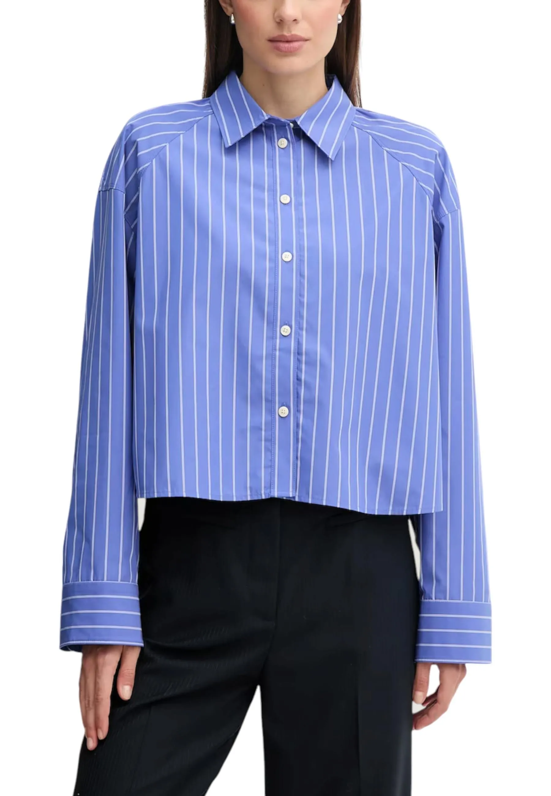 Damen Hemd Blau 489251