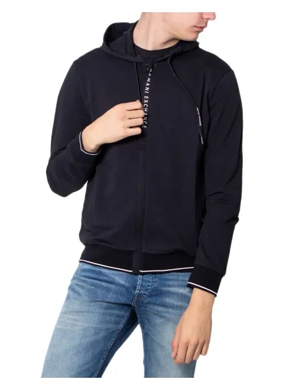 Schwarzer Armani Exchange Kapuzenpullover für Männer