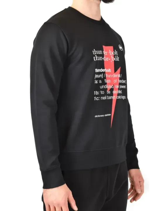 Neil Barrett Herren Fleece Schwarz | online kaufen