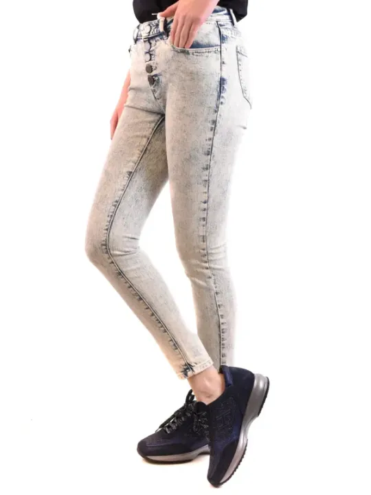 Michael Kors Damen Jeans Azurblau | online kaufen