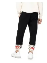 Schwarze Pyrex Jogginghose mit roten Details