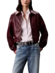 Calvin Klein Jeans Damen Kostümjacken Bordeaux